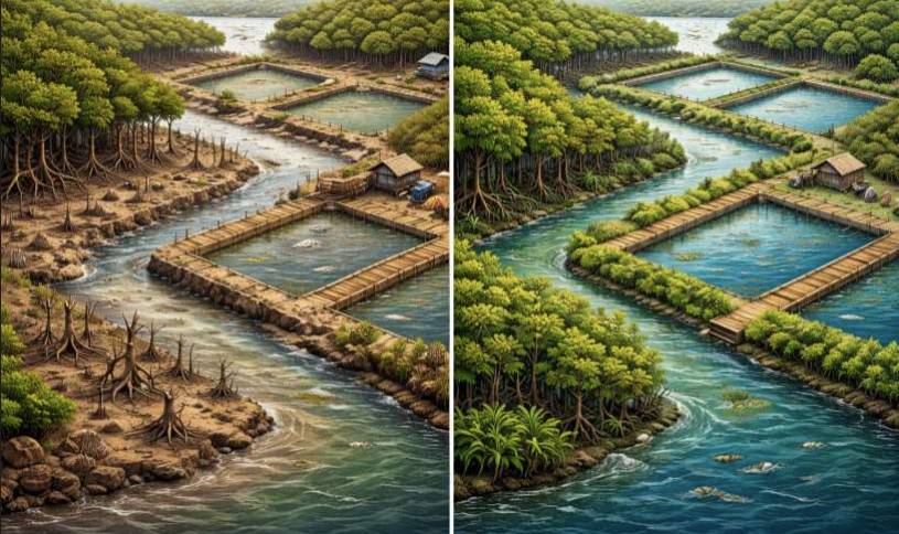 [OPINI] Mengorbankan Mangrove untuk Tambak: Keputusan yang Perlu Ditinjau Ulang